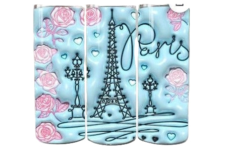 Drink Bottle 750ml - Paris Blue 3D