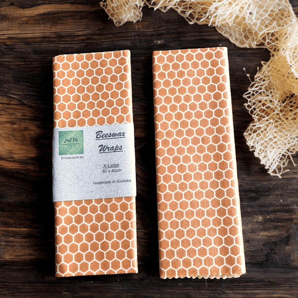 Honeycomb Eco-friendly beeswax wrap folded and ready for use