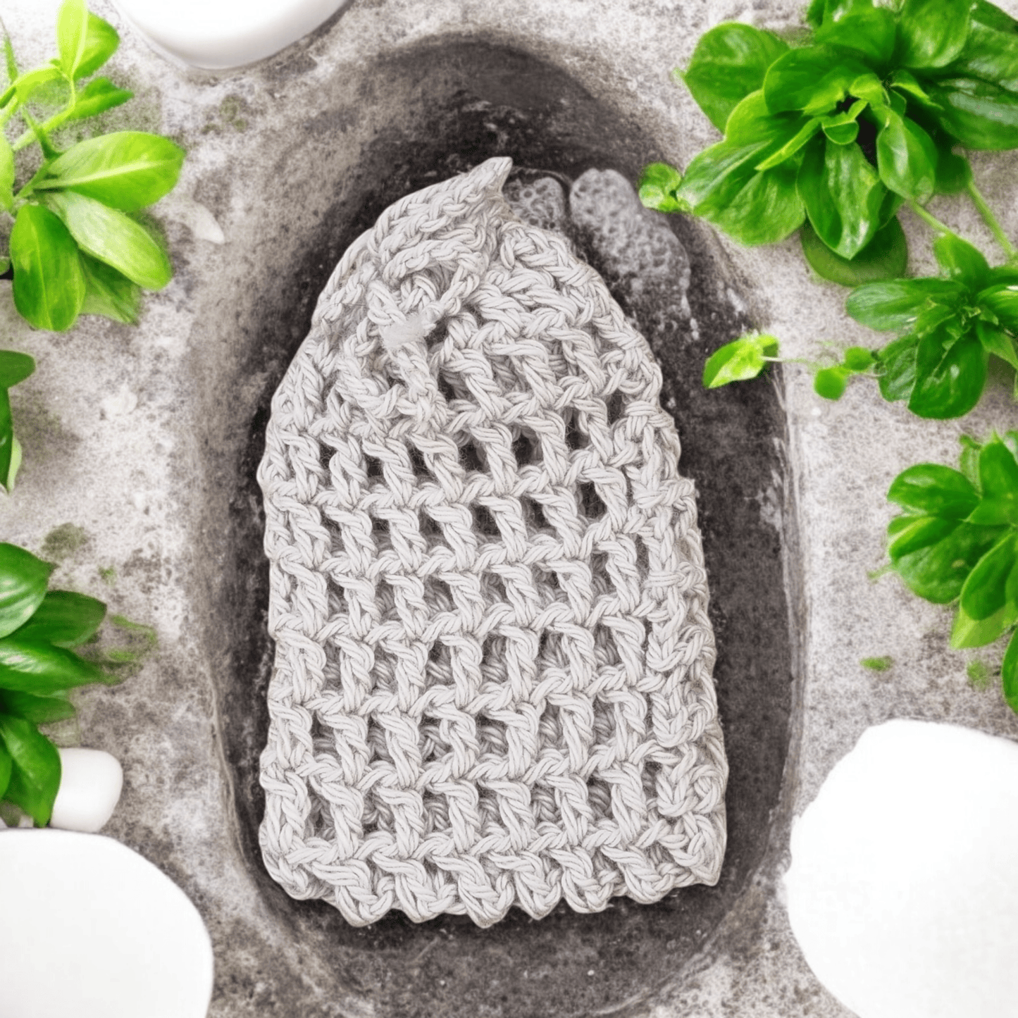 Soap Saver Pouch Bag Cotton - Handmade Natural Exfoliating