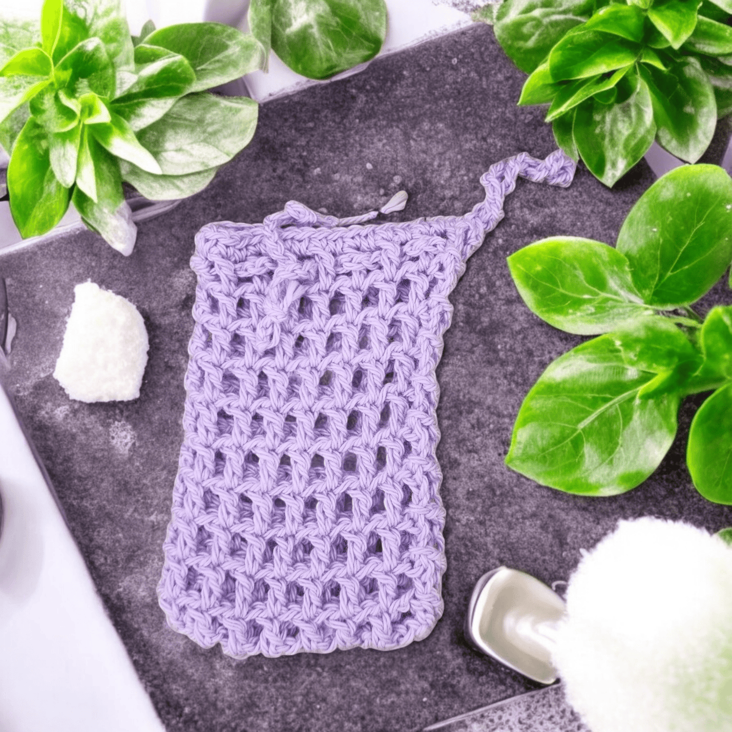 Soap Saver Pouch Bag Cotton - Handmade Natural Exfoliating