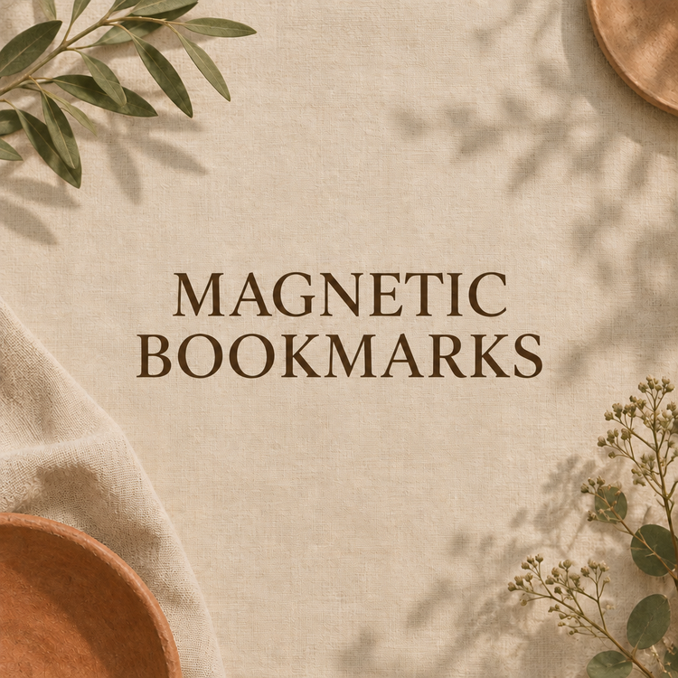 Magnetic Bookmarks collection banner in the Hanging Towels style