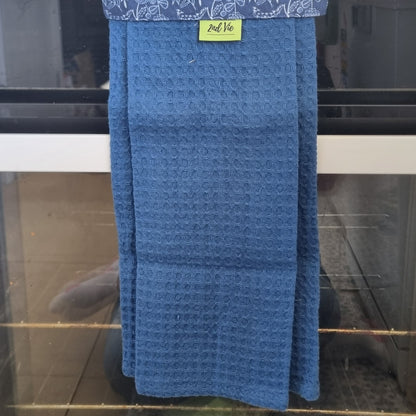 Hanging Tea Towel - Navy Floral