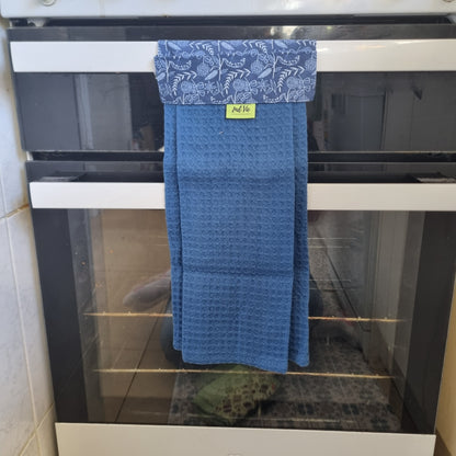 Hanging Tea Towel - Navy Floral