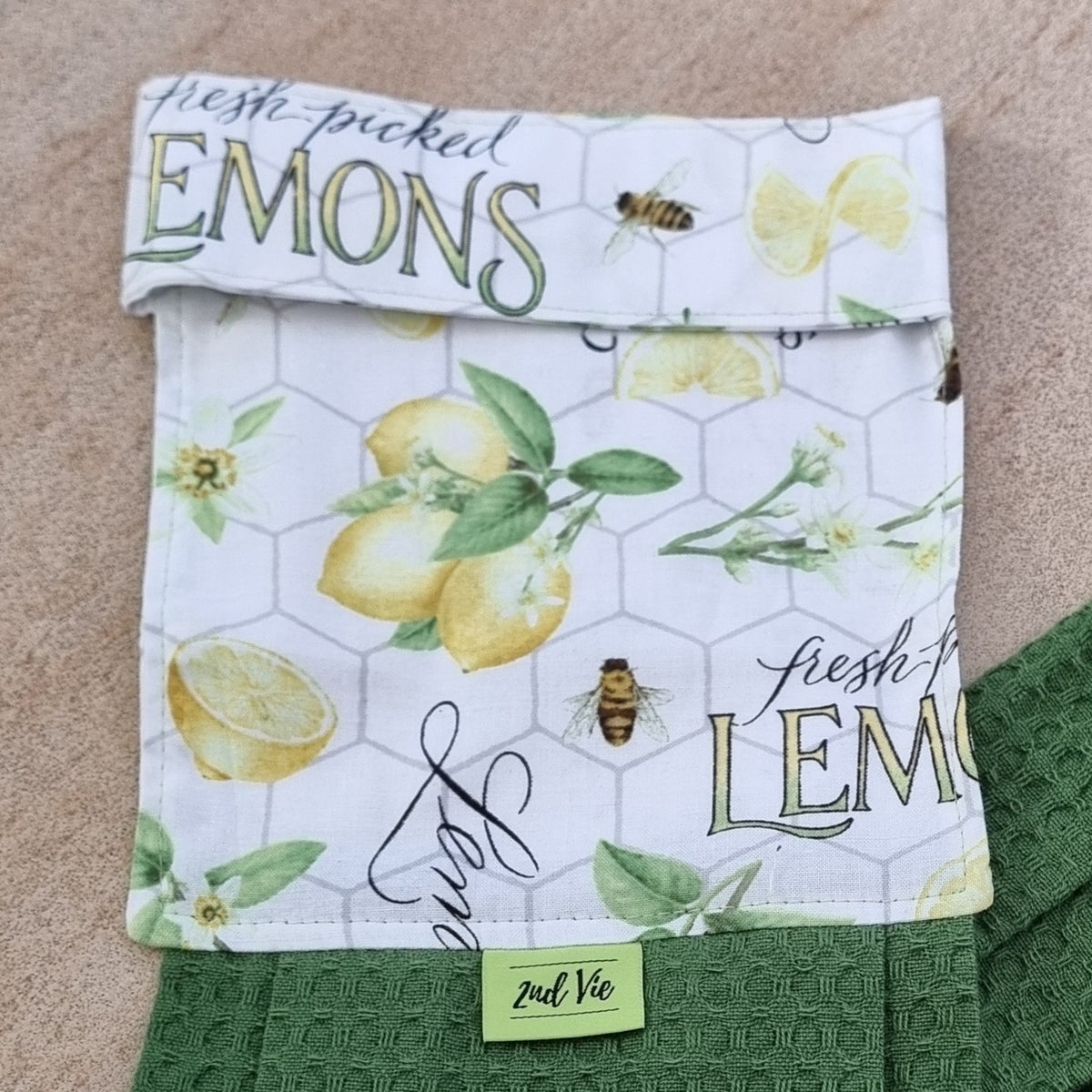 Hanging Tea Towel - Lemon