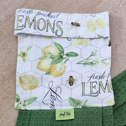 Hanging Tea Towel - Lemon