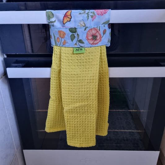 Hanging Tea Towel - Butterflies & Flowers