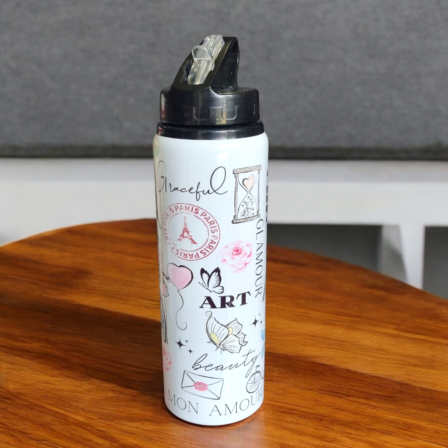 Drink Bottle 750ml - Premium Aluminium French Design