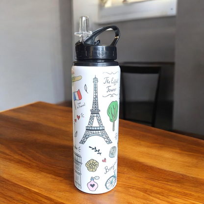 Drink Bottle 750ml - Premium Aluminium French Design