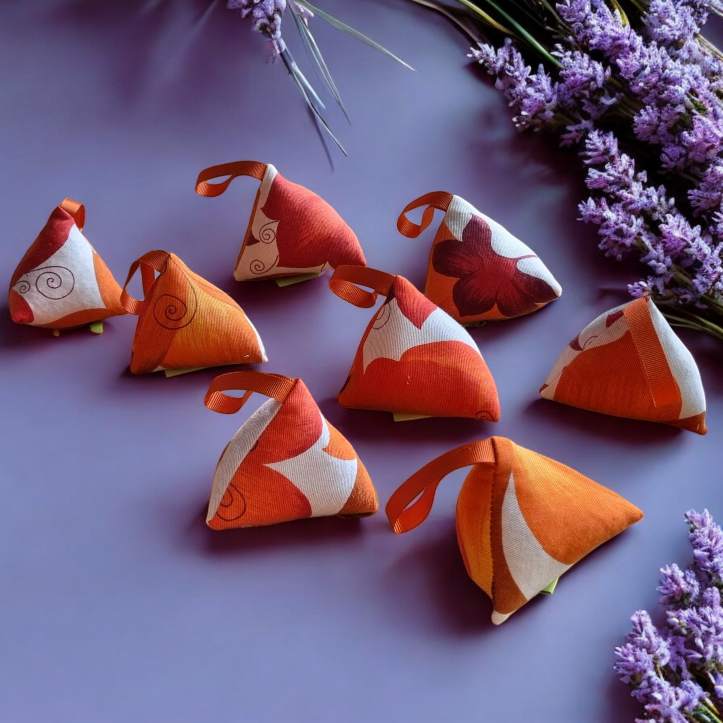 Lavender Dried Flower Sachets Bag - Pyramid