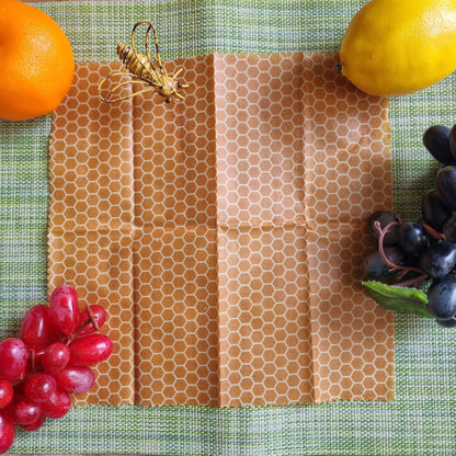 Beeswax Wraps - Medium - Eco-Friendly, Natural & Washable Food Storage