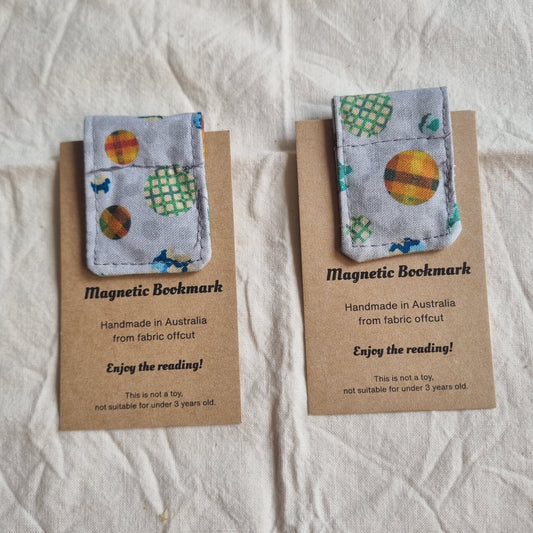 Magnetic Bookmark  Handmade from Fabric Offcuts - Unique Designs - Whimsical World