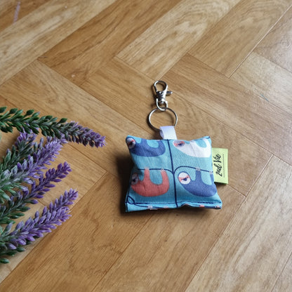 Lavender Key Ring - Relaxing Charm Unique Versatile Handmade fabric offcut