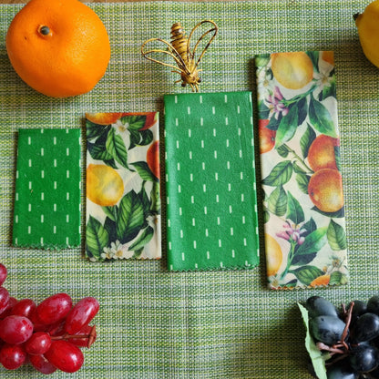 Beeswax Wrap - Starter Pack - Eco-Friendly, Natural & Washable Food Storage