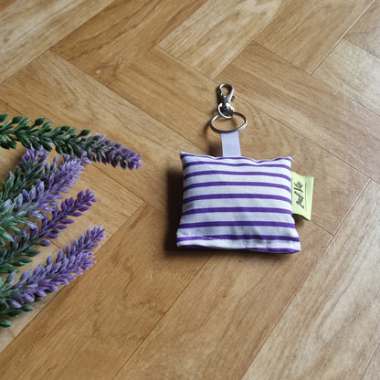 Lavender Key Ring - Relaxing Charm Unique Versatile Handmade fabric offcut