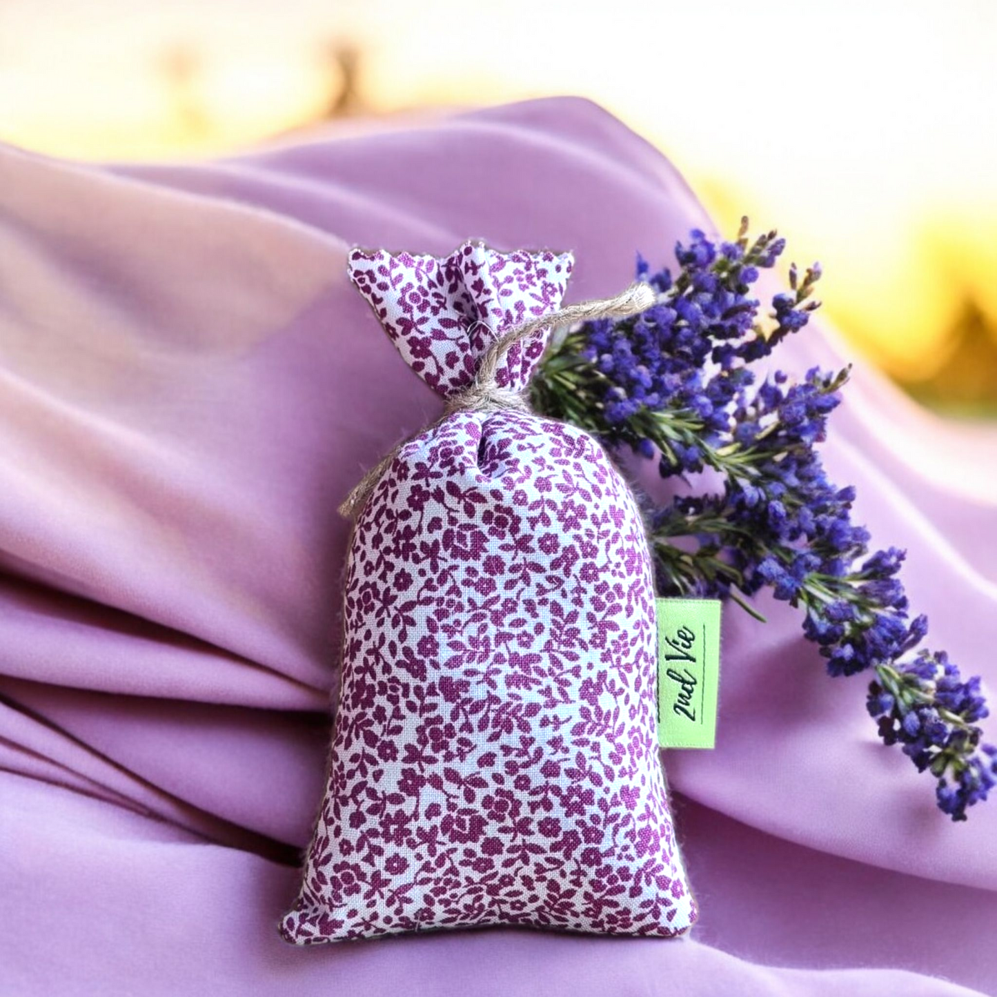 Lavender Satchel Bags - Natural Dried Flowers for Car & Wardrobe Freshener