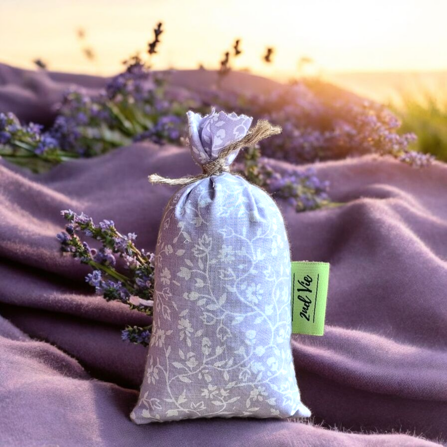 Lavender Satchel Bags - Natural Dried Flowers for Car & Wardrobe Freshener