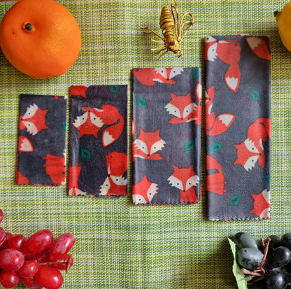 Beeswax Wrap - Starter Pack - Eco-Friendly, Natural & Washable Food Storage