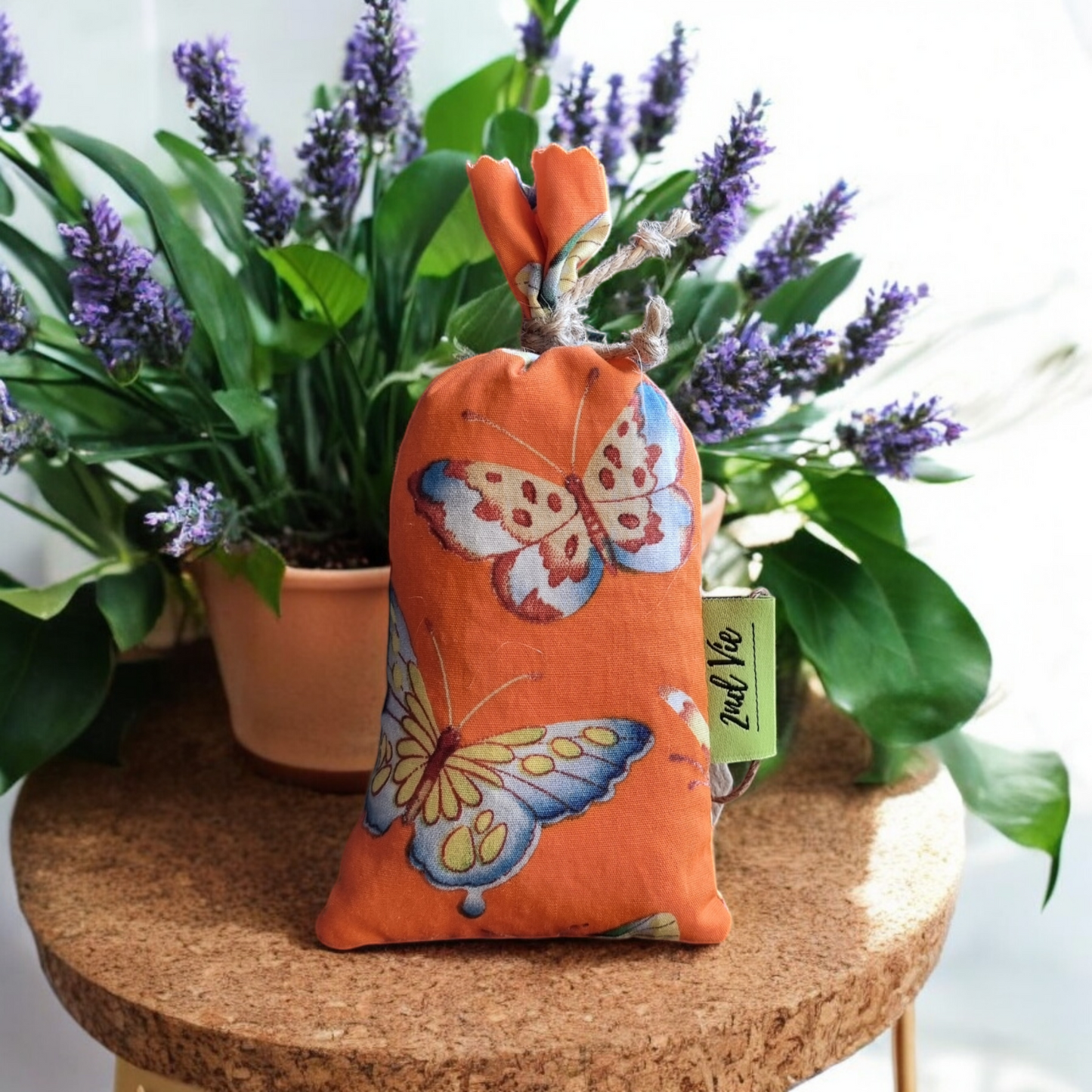 Lavender Dried Flowers Satchels Bag