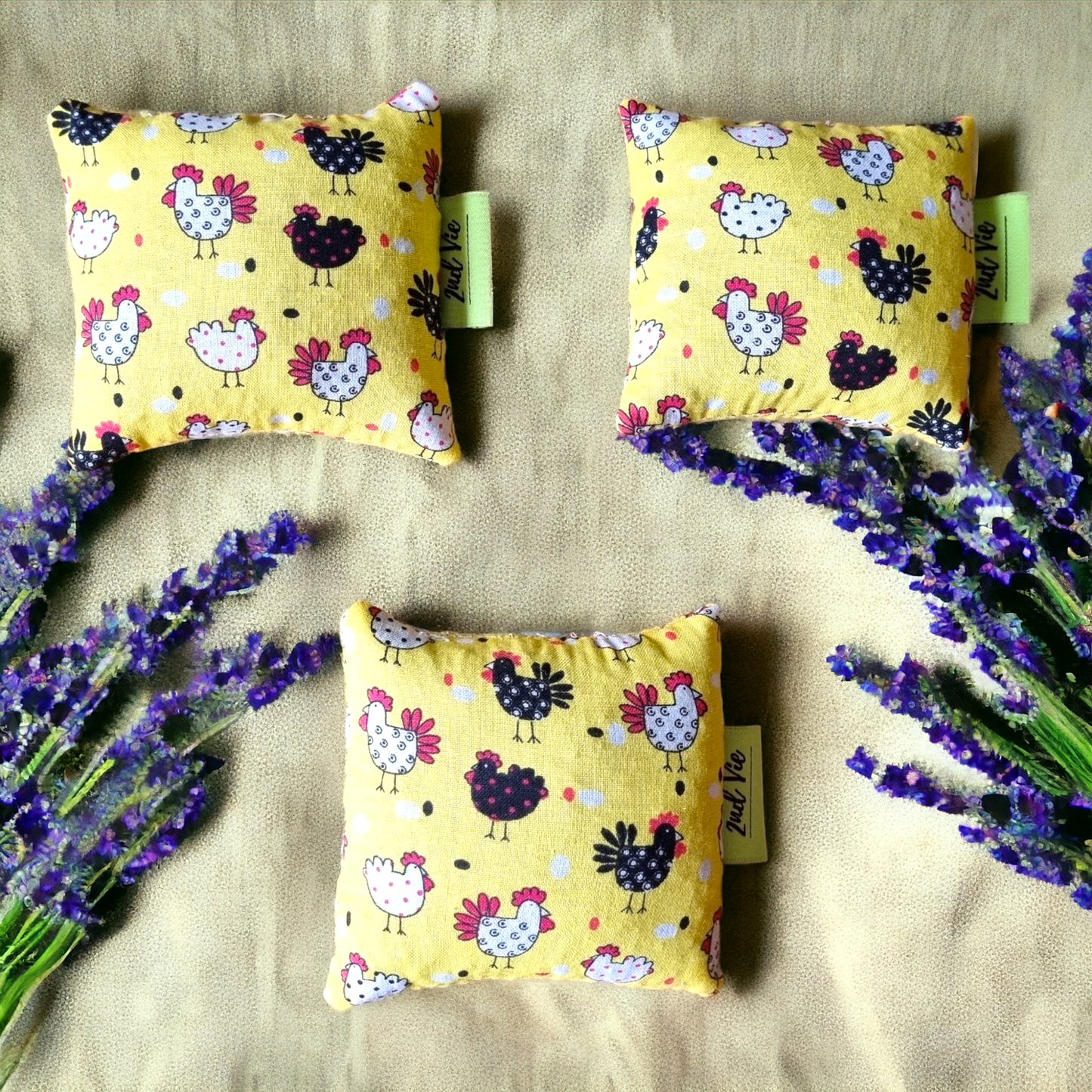 Lavender Scented Freshener Satchels Bag - Square